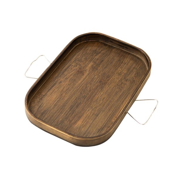 18 Inch Multi Use Wooden Round Armrest Tray