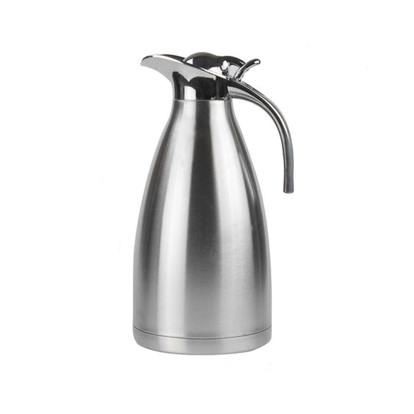 2Litre Stainless Steel Double Walled Insulated Thermos - Silver