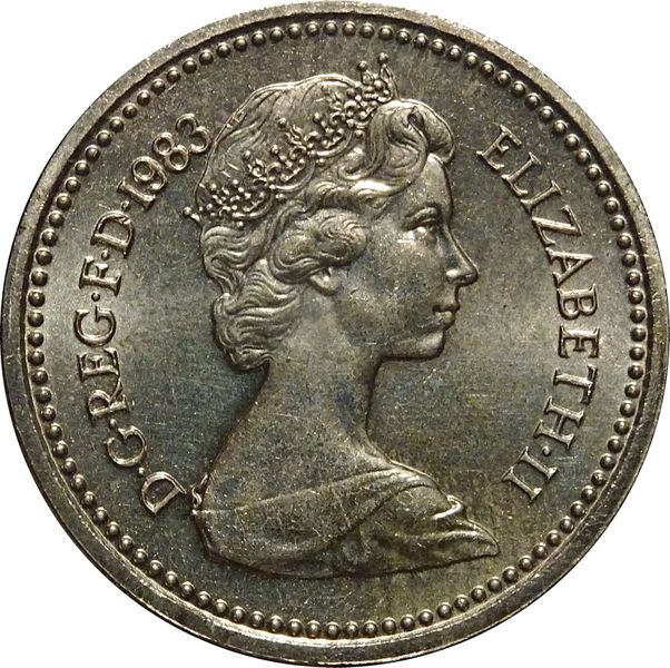 1983 United Kingdom 1 Pound Queen Elizabeth II