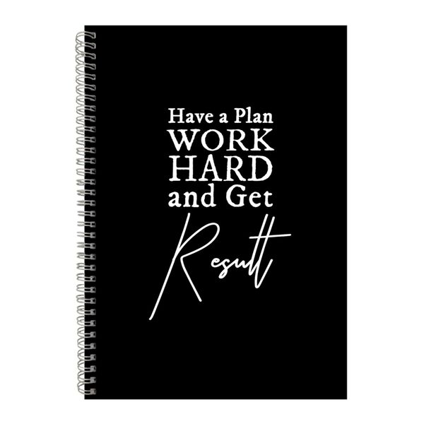 Work A4 Notebook Spiral Lined Motivational Sayings Graphic Notepad Gift 148