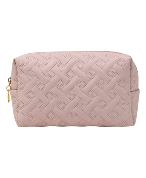 1 Piece - Square Travel Cosmetic Bag - Pink