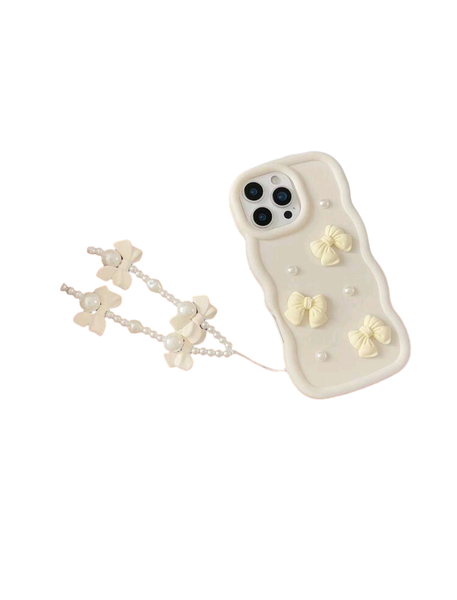WaveAura 2025 Big Wave Macaron Phone Case with Wrist Strap