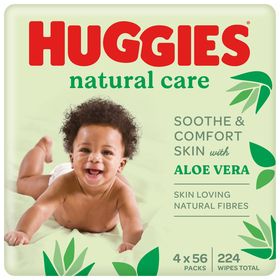 Huggies Natural Care Baby Wipes - 224 Wipes
