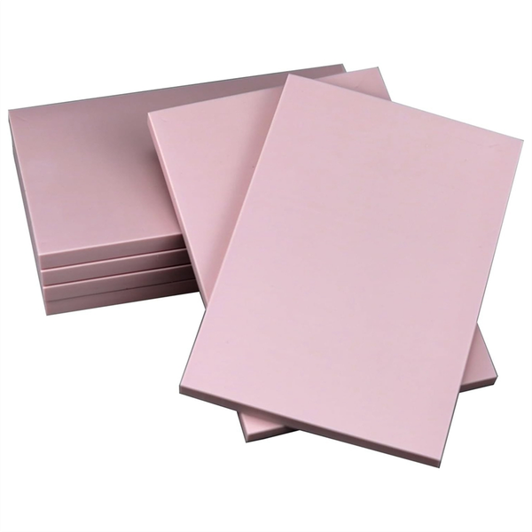6 Pack Rubber Block Stamp Carving Blocks Pink Rubber