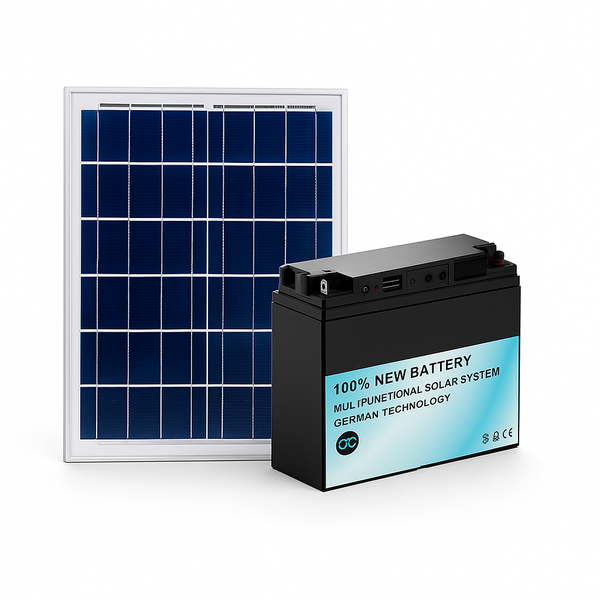 10W 18V Solar Charger - For 12V Battery, Portable