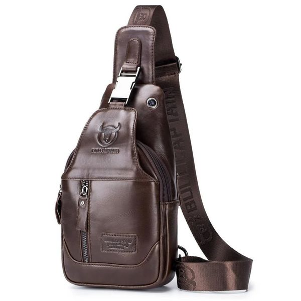 Bullcaptain - Drifter Men's Chestbag Genuine Leather Sling Crossbody Bag
