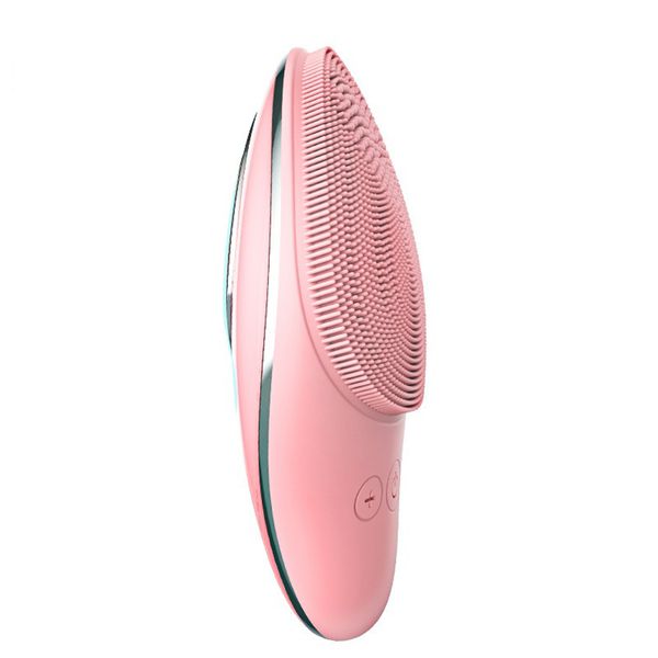 Waterproof Electric Silicone Facial Cleansing Brush with Vibration