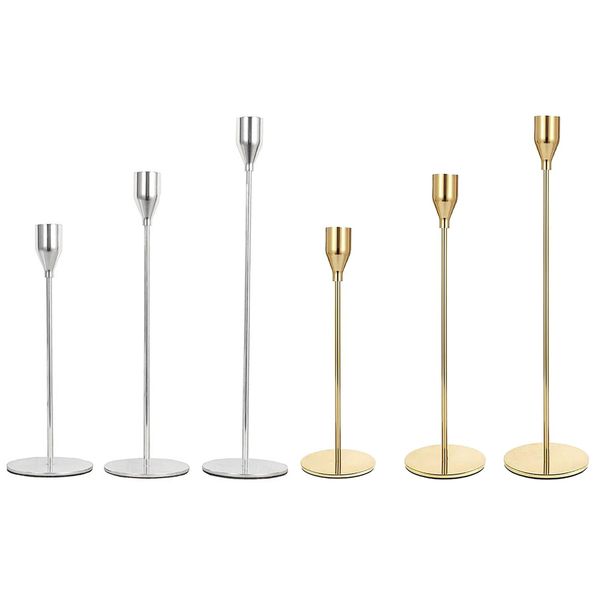 Candle Holders for Taper Candles 2 Set 6Pcs Decorative Candlestick Holders