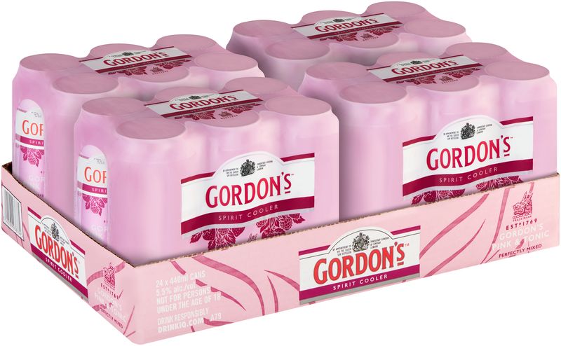 Gordon's Premium Pink + Tonic - 24 x 440ml Cans