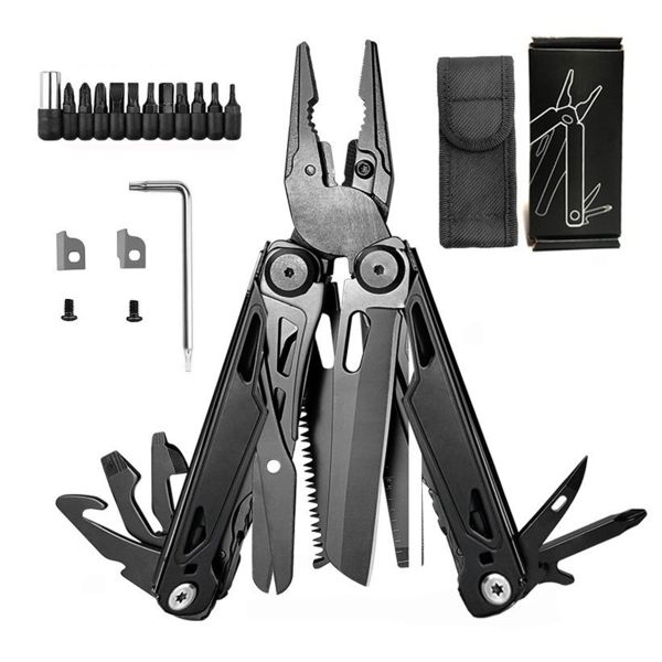 27in1 Multi-Tool Pliers Stainless Steel Heavy-Duty Pocket Tool Profesional
