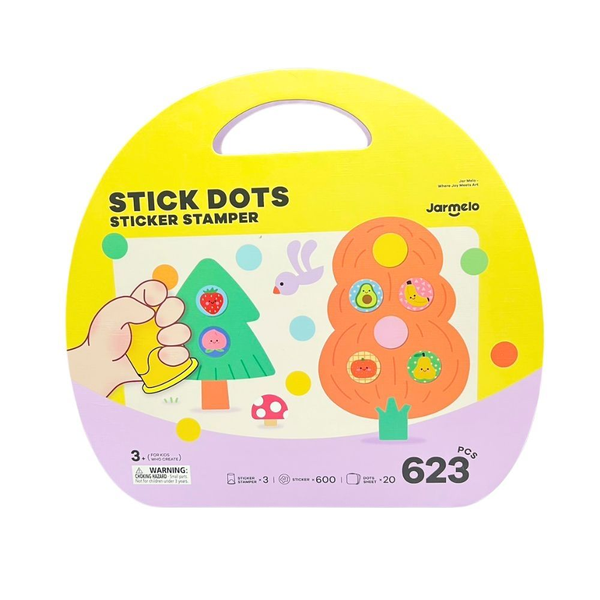 Jar Meló - Dot Sticker Stamper and Reusable Stickers - 600 Pieces