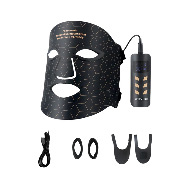 WOVIBO LED Face Mask Phototherapy Premium Silicone Skin Rejuvenation