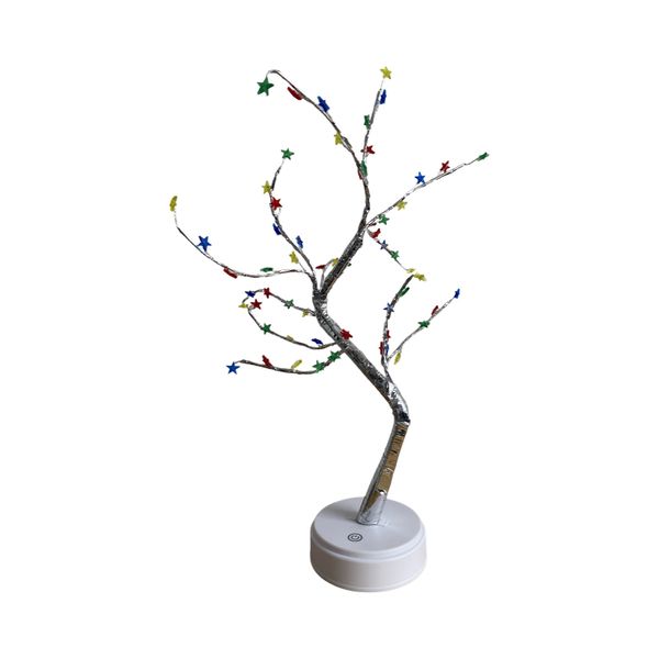 Starry Festivity LED Tree - Multicolor Star Lights, USB/Battery Powered
