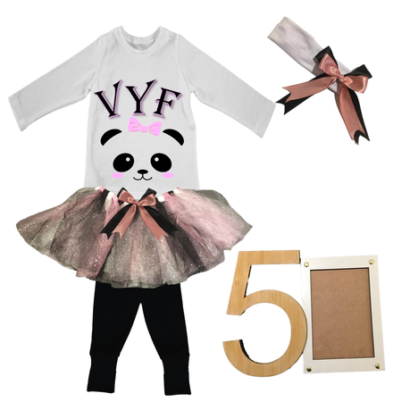 5th Birthday Panda Pink Tutu Outfit With Photo Frame Afrikaans Shop Today. Get it Tomorrow takealot