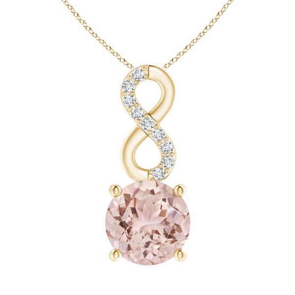 Civetta Spark Kaia Infinity Necklace- Swarovski Vintage Rose Crystal Rose