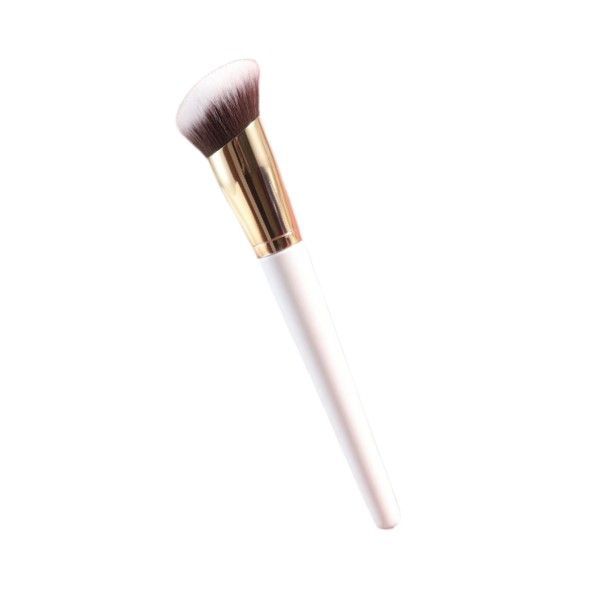 Circular Oblique Head Design Foundation Brush - Black