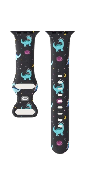 Cartoon Dinosaur Pattern Watchband Compatible With Apple Watch