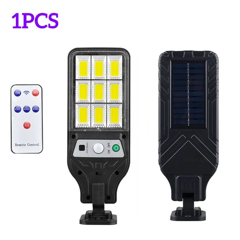 Solar LED Lights Outdoor Waterproof Motion Sensor Security Wall Street Lamp