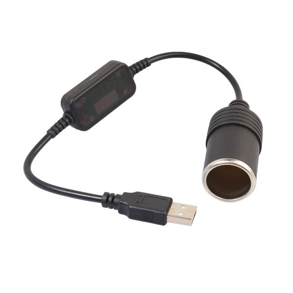 5V 2A USB To 12V Car Plug Socket USB Lighter Adapter Converter