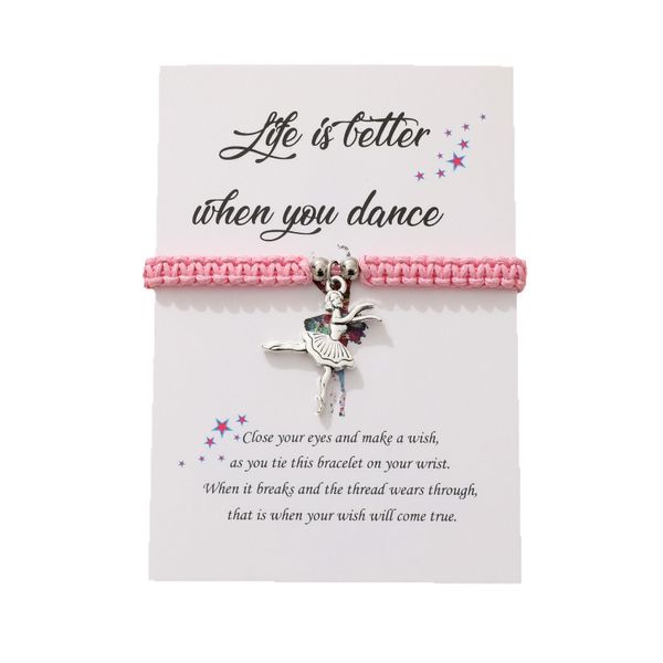 Dancing Ballerina Bracelet with Card