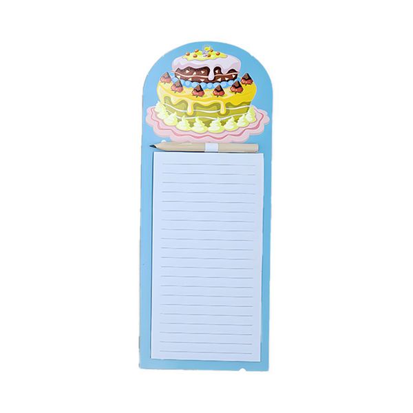 Assorted Cakes Styles Fridge Magnet Grocery NotePad