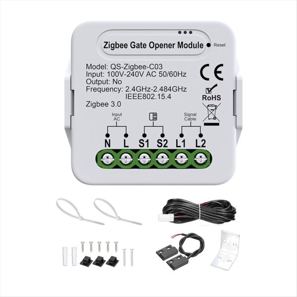 Smartzigbee Garage Door Opener - Remote Control Gate Accessory