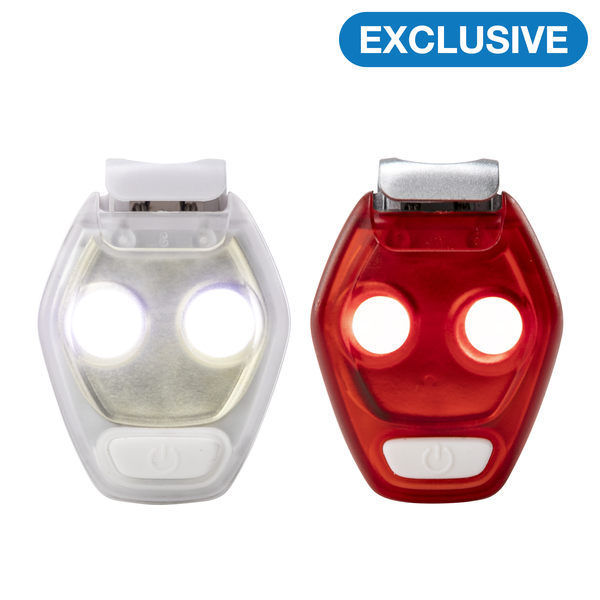 Nathan Hyperbrite Mini R strobe lights - Silver/Chili Pepper White/Gold - 2-Pack