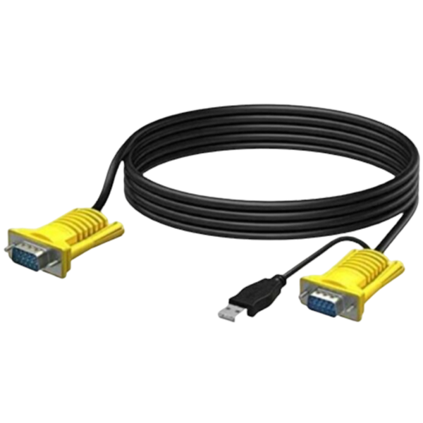 1.5m 2-in-1 USB VGA KVM Cable XF0179