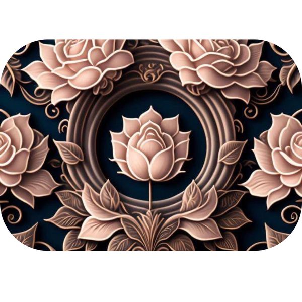 Golden Rose Printed Mouse Pad