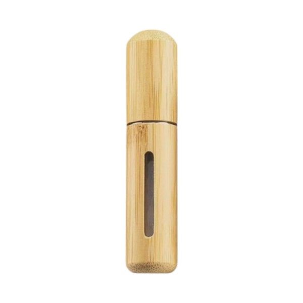 8ML - Bamboo Shell Refillable Perfume Bottle - Wood