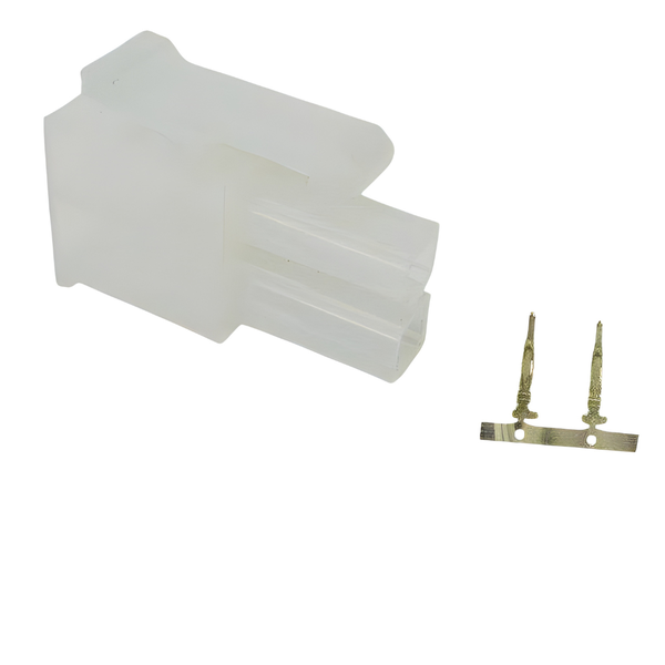 XY141-02F: 4.2mm, 2-Way In-line Female Connector w/ Release-Lock, 5A-250VAC
