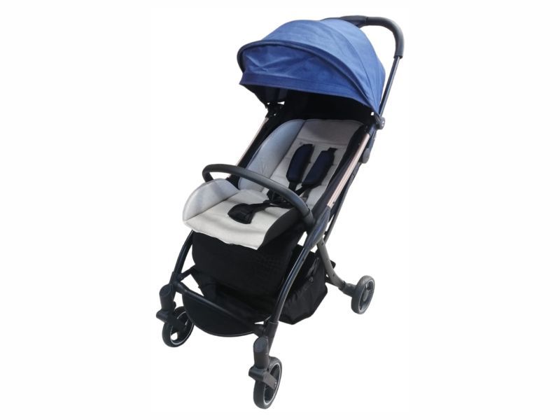 baby blue car seat and stroller