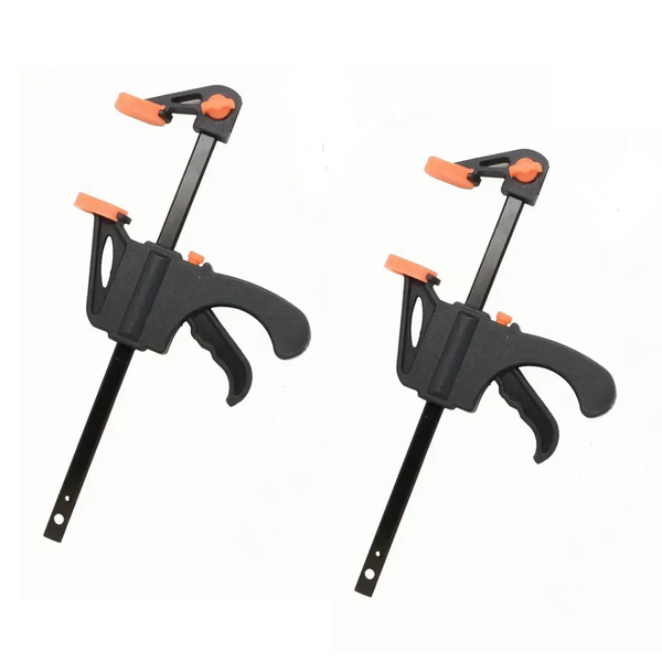 2 Piece Mini Woodworking Quick Release 4-Inch Ratchet Clamps