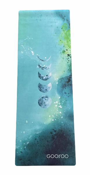 GOOROO Premium Yoga + Fitness Mat | Watercolour Moons