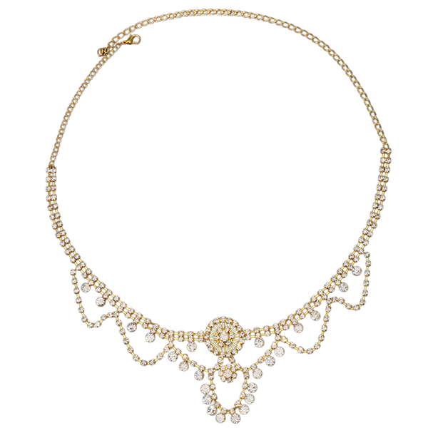 1 Piece Crystal Forehead Chain,Women's Hollow Hair Chain Wedding Accessory