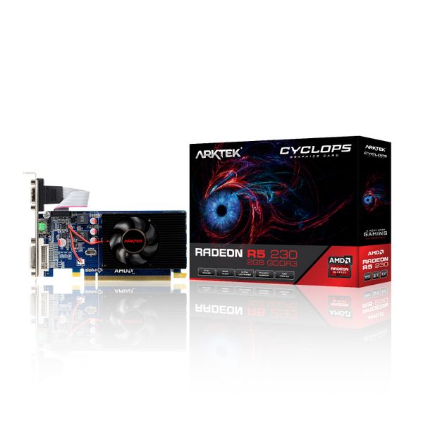 Arktek AMD Radeon R5 230 2GB DDR3 Graphics Card HDMI DVI VGA 64-bit