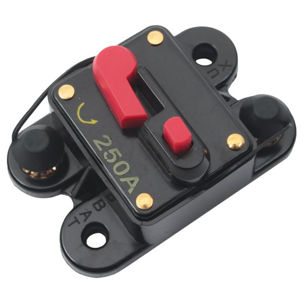 Waterproof IP62/3 Fuse Breaker for Boats - 250 Amp (4-8 Gauge)