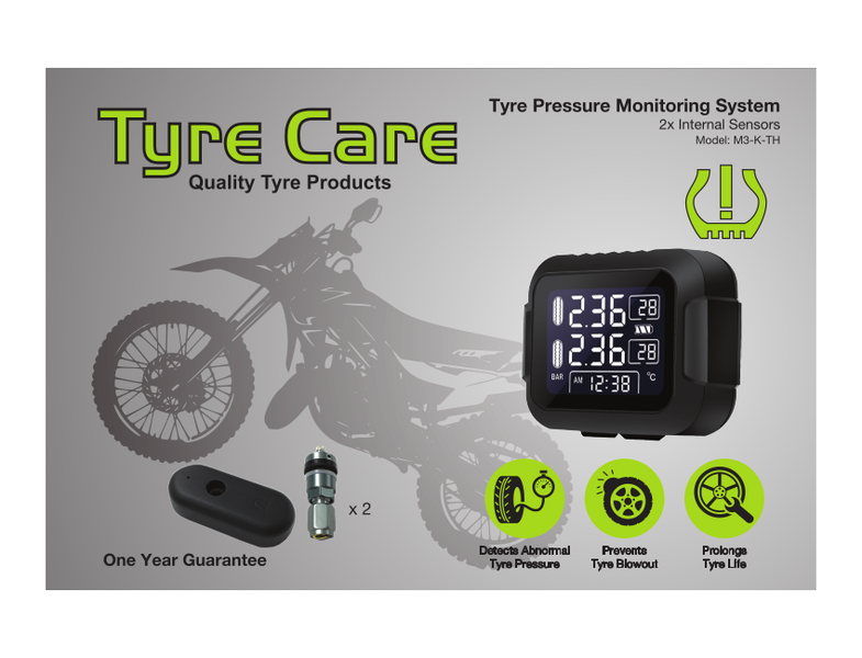 Motorcycle Tyre Pressure Monitoring System Internal System