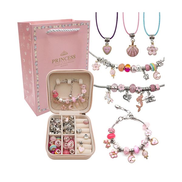 Charm Bracelet Making Kit, 66 Pcs Charm Bracelet Making Kit Jewelry Making