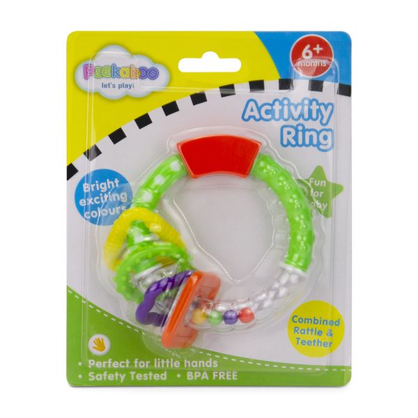 Peekaboo - Baby Rattle - Four Rings