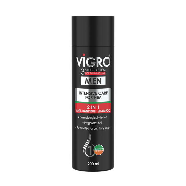 Vigro Men 2-in-1 Anti-Dandruff Shampoo - 200ml