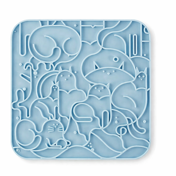 Pet Silicone Lick Mat Anti Anxiety Slow Feeder for Dogs Cats