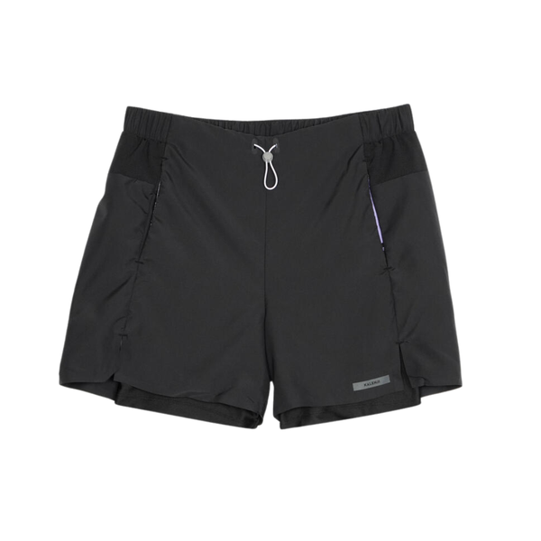 Kalenji Women's Running Breathable 2-In-1 Shorts - Kiprun Run 500 Dry Black