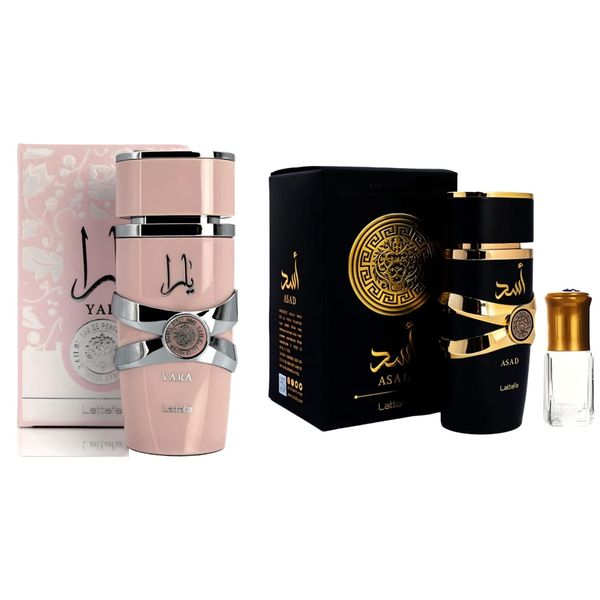 Asad and Yara, Pack for Him and Her - 100ml Each + Perfume Oil Gift