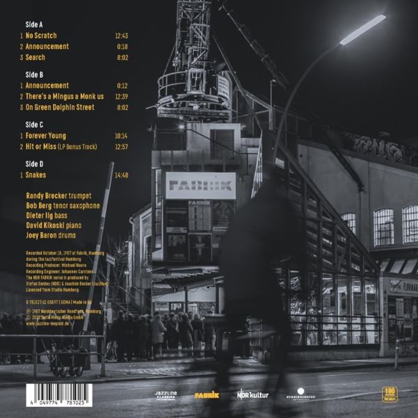 Live at Fabrik, Hamburg 1987 (Vinyl / 12" Album)