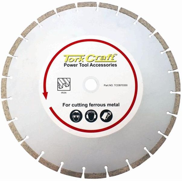 Tork Craft - Diamond Blade Seg.350 x 25.4 Metal Cutting