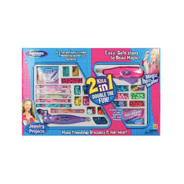 Fashions- 2 In 1 Bead Maker Play Set x1