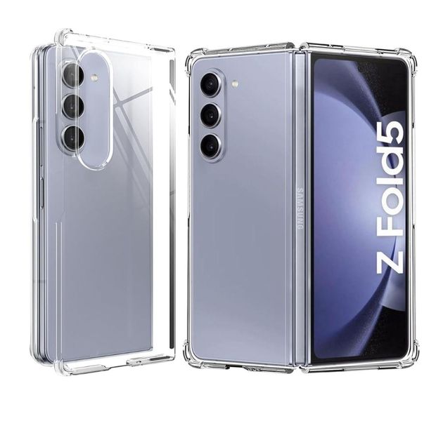 Phone Case Compatible with Samsung Galaxy Z Fold 5 - Transparent