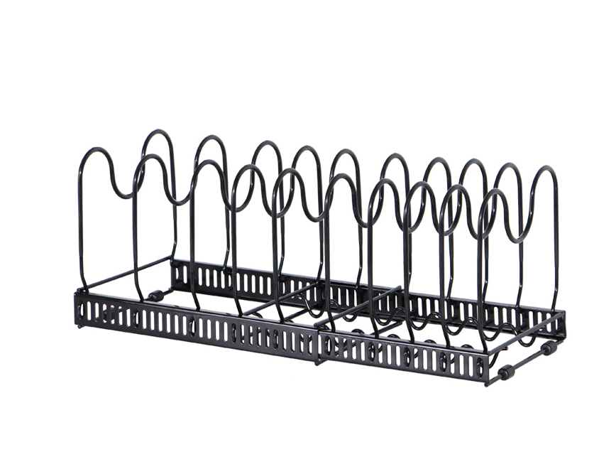 X-HOME Expandable Pot and Pan Organizer Rack with 10 Adjustable ...