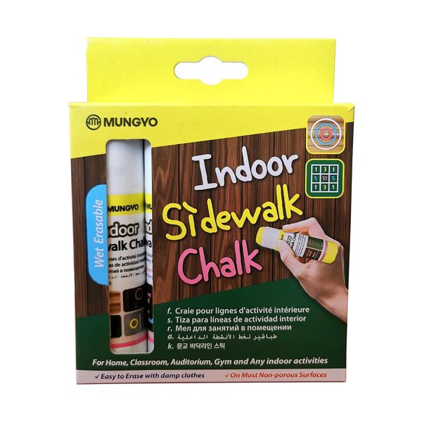 Mungyo Indoor Sidewalk Chalk 4pc
